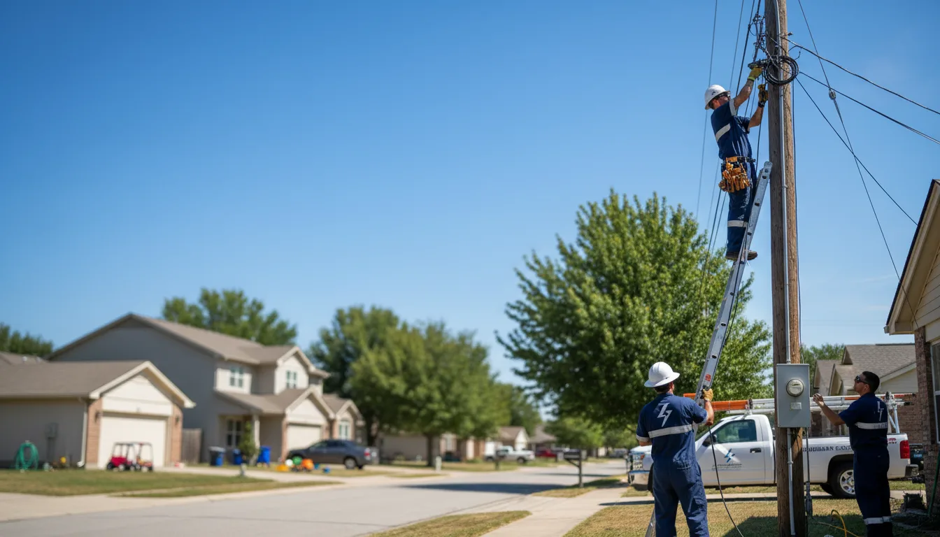 Residential electrician providing installation services in National City, MI